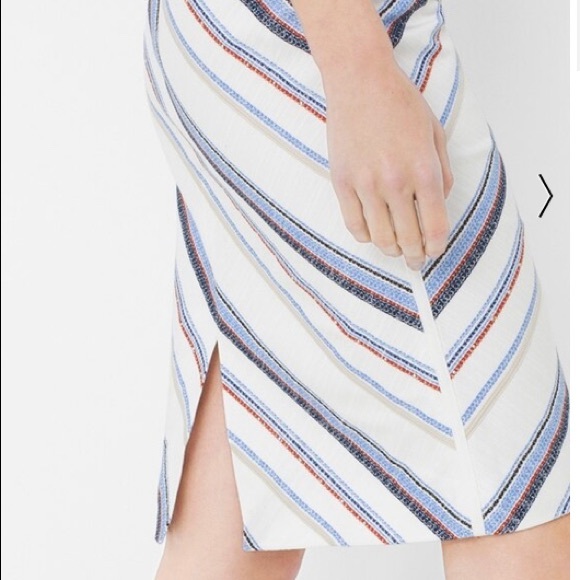 WHBM Stripped Pencil Skirt - Picture 2 of 8